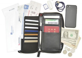 ダクト、貴重品をオールインワンで収納できる牛革製トラベルオーガナイザーを発売