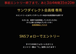 サンワダイレクト、11月22日10時～11月29日18時にブラックフライデーセール開催