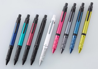 三菱鉛筆、金属グリップの消せる3色ボールペン「ユニボール R:E ３　BIZ」発売