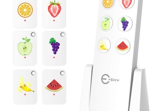 果物柄のボタンを押すと音と光で位置を知らせる「探し物探知機」が登場