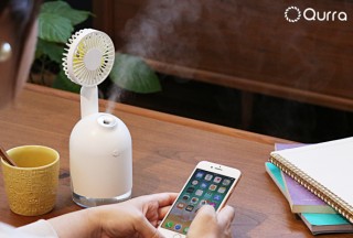 スリー・アール、夏場にハンディファンとしても使えるUSB充電式の加湿器を発売