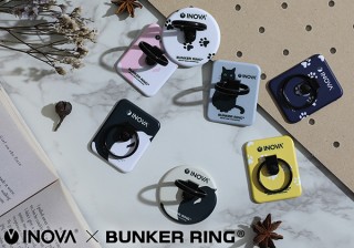 かわいい猫など、24種ものオリジナルデザイン！スマホリング「INOVA BUNKER RING」新発売