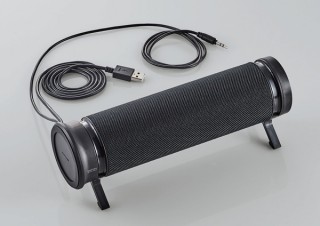 エレコム、縦・横どちらでも設置できるミニサウンドバースピーカー「behav」を発売
