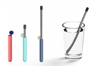 オシャレな10色展開！ 長さが変わる携帯用ストロー「Skittle Straw(スキットル ストロー)」