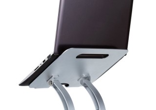 サンワサプライ、ノートパソコンを見やすい高さや角度に調節できる2種のアルミスタンドを発売