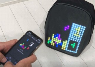 リュックのLEDを自分で自由に静止画・アニメでデザイン可能！ ネオンリュック発売