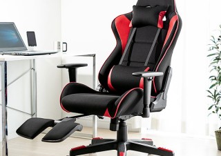 サンワサプライ、下向きオットマン内蔵で足を置きやすいゲーミングチェアを発売