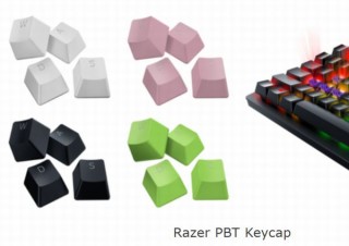 Razer、高耐久・滑り止め・透過機能を備える「交換用キーキャップ」4色発売