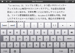 あのWeb Trend Mapの会社が作ったカーソルキーつきiPad用テキストエディタ「iA Writer」