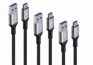 AUKEY、2m/1m/30cmの3つの長さが揃う高耐久ナイロン編み「USB Cケーブル」発売