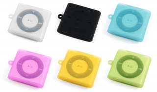 レイ・アウト、さらさらした手触りのiPod Shuffle用ケース