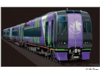 エヴァ初号機ミュースカイが名鉄を走る！ ナナちゃん人形のエヴァコスプレも