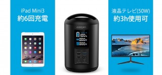 阿芙、容量60,900mAhで重さ2.5kgのZEEPINポータブル電源を発売