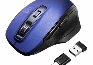 サンワサプライ、2台のPCを切り替えられるワイヤレスマウスを発売