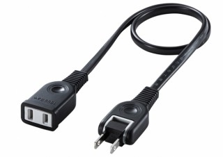 サンワサプライ、トラッキング火災を予防する電源延長コードのブラックカラータイプを発売