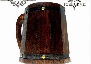 ゲーム内と同じ木樽でビールをグビリ、モンハンに登場する「木樽ジョッキ」発売