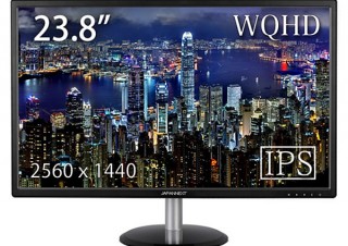 JAPANNEXT、WQHD対応の23.8型ワイド液晶ディスプレイ「JN-IPS244WQHD」を発売