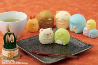 すみっコぐらしが和菓子に！ 食べられるマスコット「食べマス」より