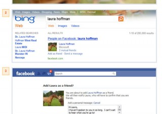 FacebookとMSの「Bing」が連携、友人の意見を検索結果に反映
