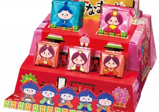 チロルチョコがキュートなおひな様さまに！ひな壇に変身するBOX入り「ビッグチロル〈ひなまつり〉」