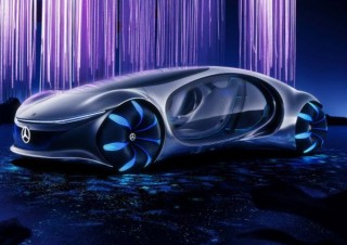 ベンツが映画「アバター」に影響を受けて生まれた、恐ろしく流体的・曲線的なコンセプトカー
