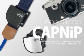 撮影時のレンズキャップ紛失防止に。ストラップに取り付ける専用クリップ「CAPNiP(キャップニップ）」
