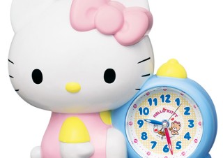 「お寝坊さんだとキティ、おこっちゃうぞ！」ハローキティのかわいすぎるおしゃべり目覚まし時計