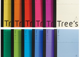 日本ノート、カラーバリエーションが豊富なスタンダードノートシリーズ「Tree's」を発売