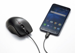 サンワサプライ、タブレットで使用可能なType-Cコネクタを搭載した有線マウスを発売