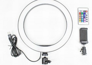 上海問屋、LED120灯搭載で16色&明るさ調節ができる「撮影用LEDリングライト」発売