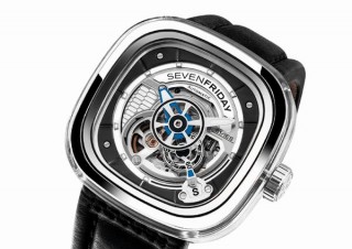 スクエアケースの中で美しい機械的デザインを見せる腕時計「SEVEN FRIDAY」発売