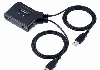 2台のパソコンを1組のUSBキーボード/マウスで操作できる「KVMスイッチ」発売