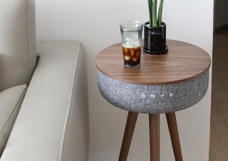 Gloture、4つのスピーカーで360度へ音楽を流すサイドテーブルを発売