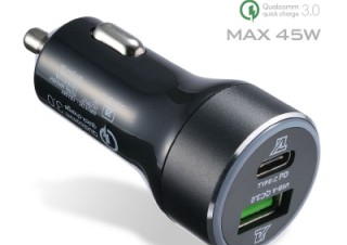 メタラス、USB Type-CとType-Aの両方を備えた2ポートカーチャージャーを発売