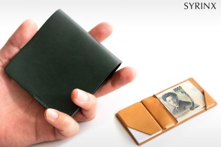薄い財布のSYRINXが今度は「小さい」を追求！ 究極に薄くて小さな財布「HITOE Fold」誕生
