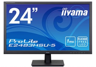 iiyama、24型ワイド液晶ディスプレイ「ProLite E2483HSU-5」を発売