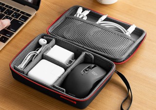 サンワサプライ、出張などに役立つセミハードタイプのトラベルポーチを発売