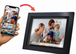 スマホで撮った写真を簡単に共有できるWi-Fiデジタルフォトフレーム「キュイ」発売