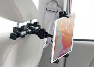 サンワサプライ、車の後部座席に設置できるタブレットホルダーを発売