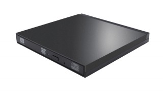 ロジテック、厚さ14mmの薄型軽量ポータブルDVDドライブを発売
