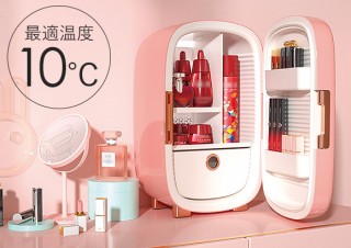 海外で話題のコスメ専用冷蔵庫「PINKTOP」。コスメもサプリもこれ一台に！