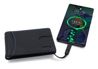 Gloture、モバイルバッテリー機能搭載スマート財布Moovy Power Walletを発売