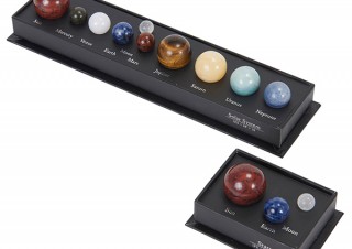 茶谷産業、天然石による“惑星インテリア”の「コズミックジェムストーン」を発売