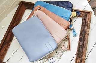 働く女性のための「2WAYパソコンクラッチ」にさわやかな春の新色が登場