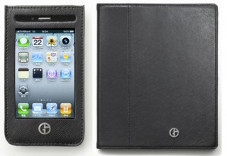 ソフトバンクBB、ジョルジオ・アルマーニ氏が手がけたiPhone4/iPad用ケース