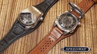 ヴィンテージカーをモチーフに文字盤を316度覆った腕時計「Speedway GBV」