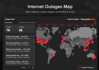テレワークの生命線、インターネットの障害を可視化する「Global Internet Outages Map」無償公開