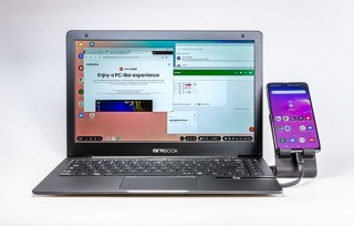HTL、スマホをノートパソコンのように使えるデバイスMirabook発売