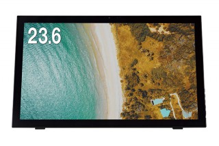 グリーンハウス、Webカメラがベゼルに内蔵された23.6型の液晶ディスプレイ「GH-LCT24B-BK」を発売
