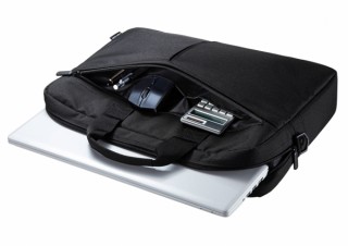 サンワサプライ、アダプターやマウスをまとめて収納できるシンプルなPCインナーバッグを発売